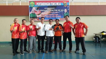 Lomba Tenis Meja Diikuti 14 Perangkat Daerah